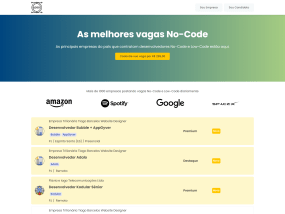 Aplicativo Portal de Empregos Remotos Tiago Barcelos Website Designer